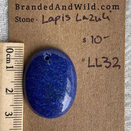 Lapis Lazuli Cabochon -Drilled- LL32