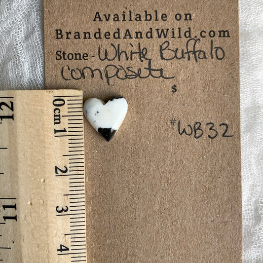 White Buffalo Cabochon - WB32