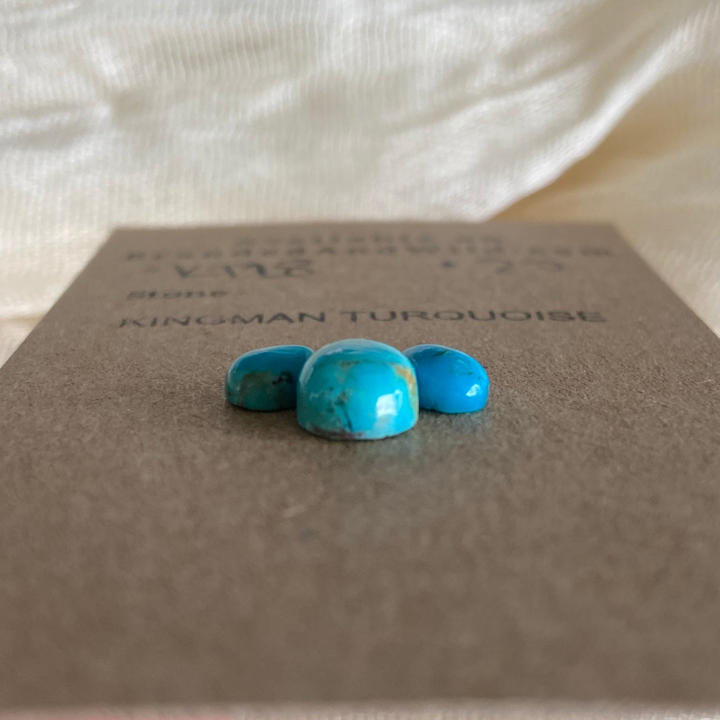 Kingman Turquoise Cabochon - KT28 1EC458B2-E6D8-4B0E-B5BF-975F33FE5515 Brandedandwild.com
