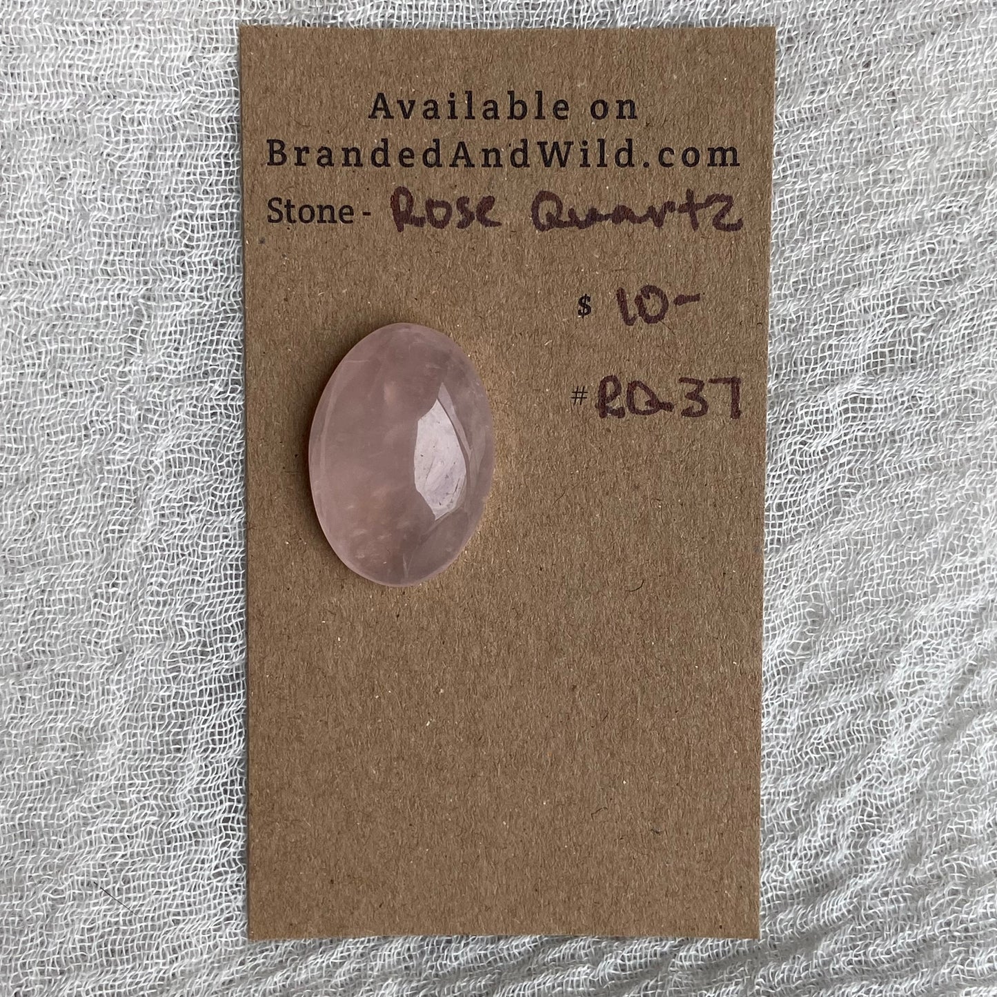Rose Quartz Cabochon - RQ37