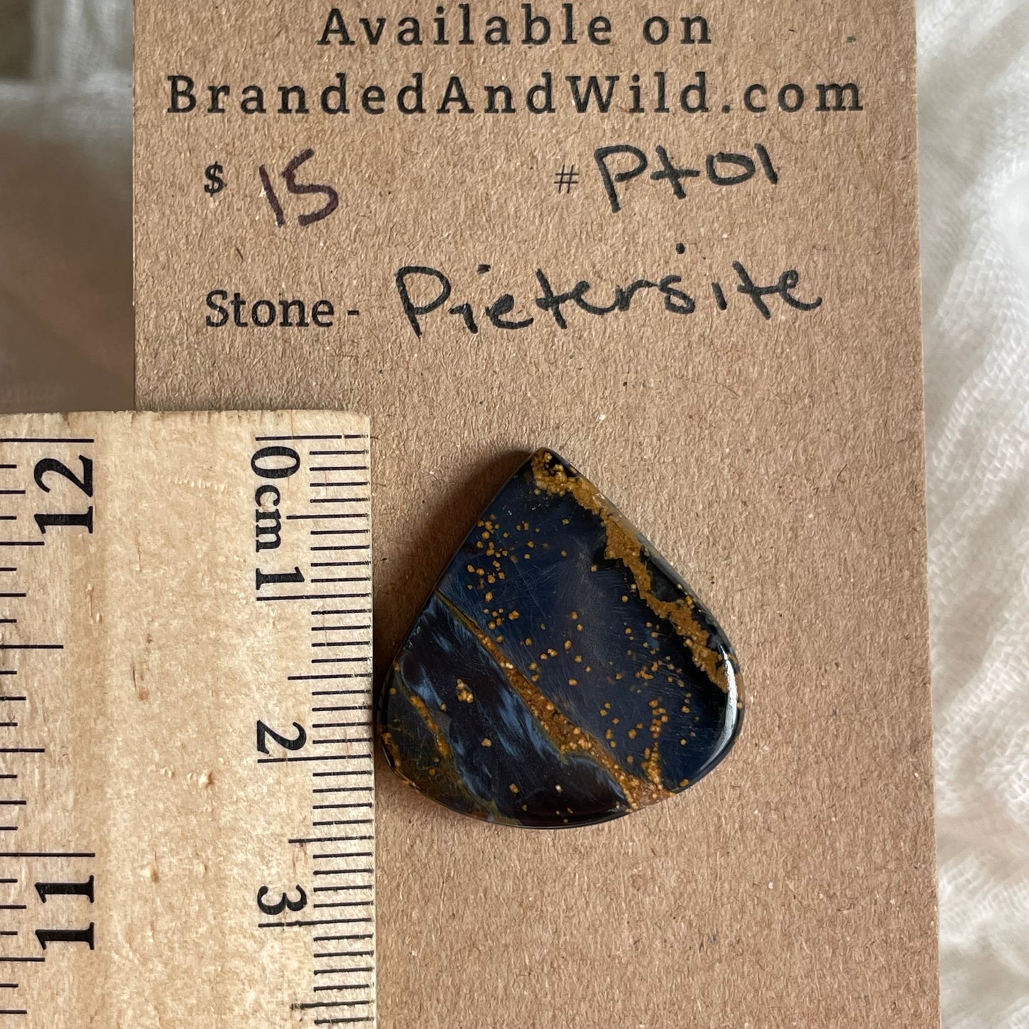 Pietersite Cabochon - PT01 1EF060C3-7C26-47D8-98E5-354C1DA50826 Brandedandwild.com