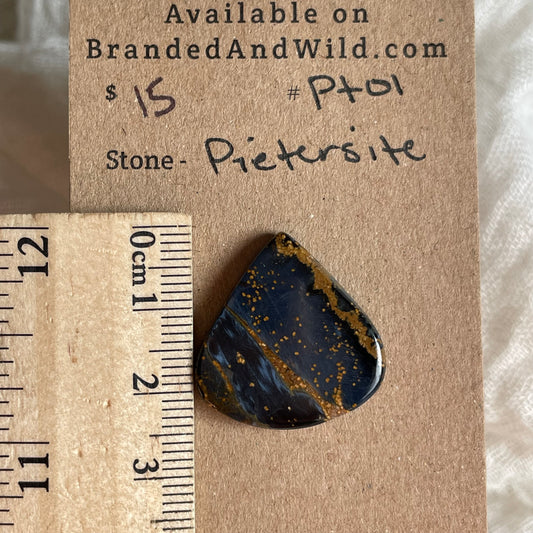Pietersite Cabochon - PT01 1EF060C3-7C26-47D8-98E5-354C1DA50826 Brandedandwild.com