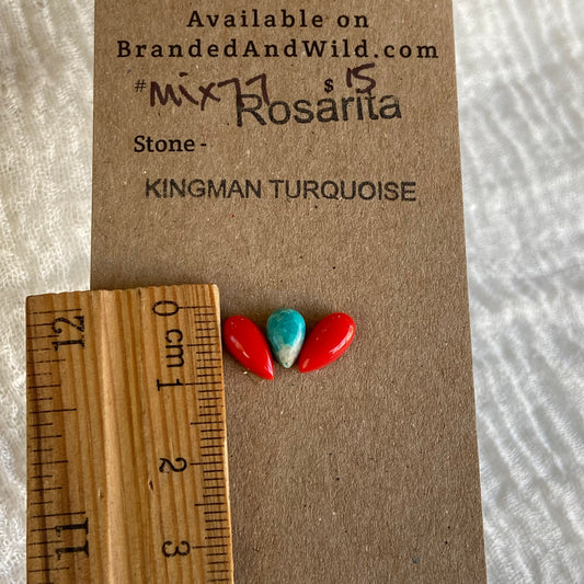 Rosarita / Kingman Cabochon - MIX77