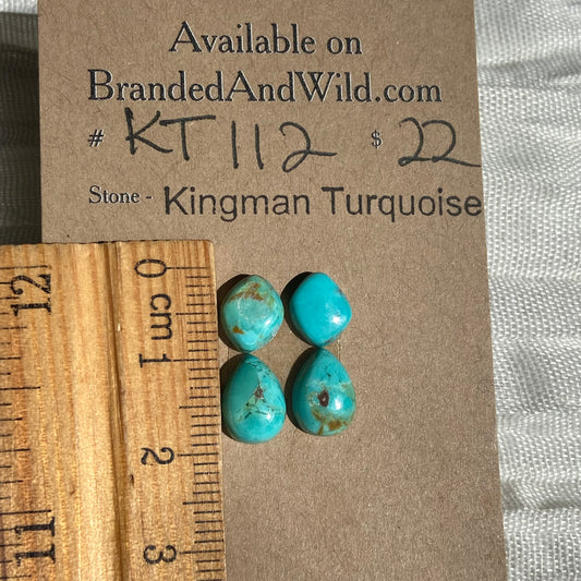 Kingman Turquoise Cabochon - KT112 1F3AA3D5-6E6D-42CF-89BB-7F0CCD12C020 Brandedandwild.com