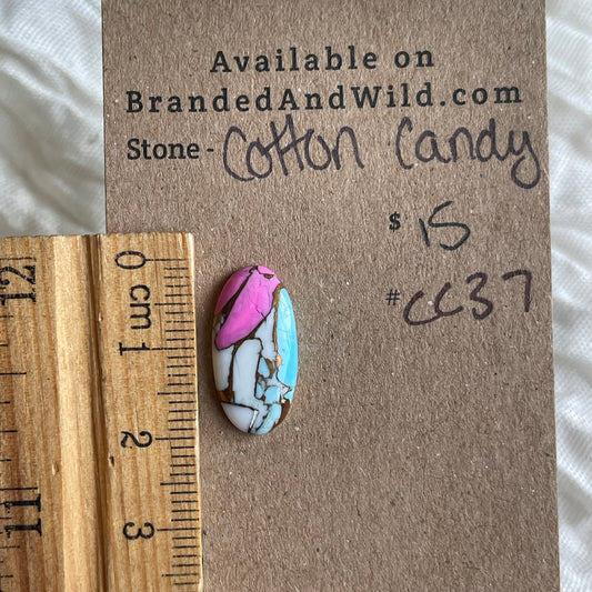 Cotton Candy Cabochon - CC37 1F5BA75C-72FF-4E8C-B083-09511B531489 Brandedandwild.com