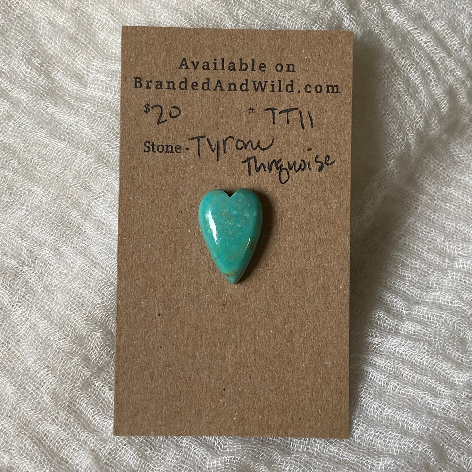 Tyrone Turquoise Cabochon - TT11 1F6A180B-AADF-4089-AAFF-E35F7D3C5FDA Brandedandwild.com