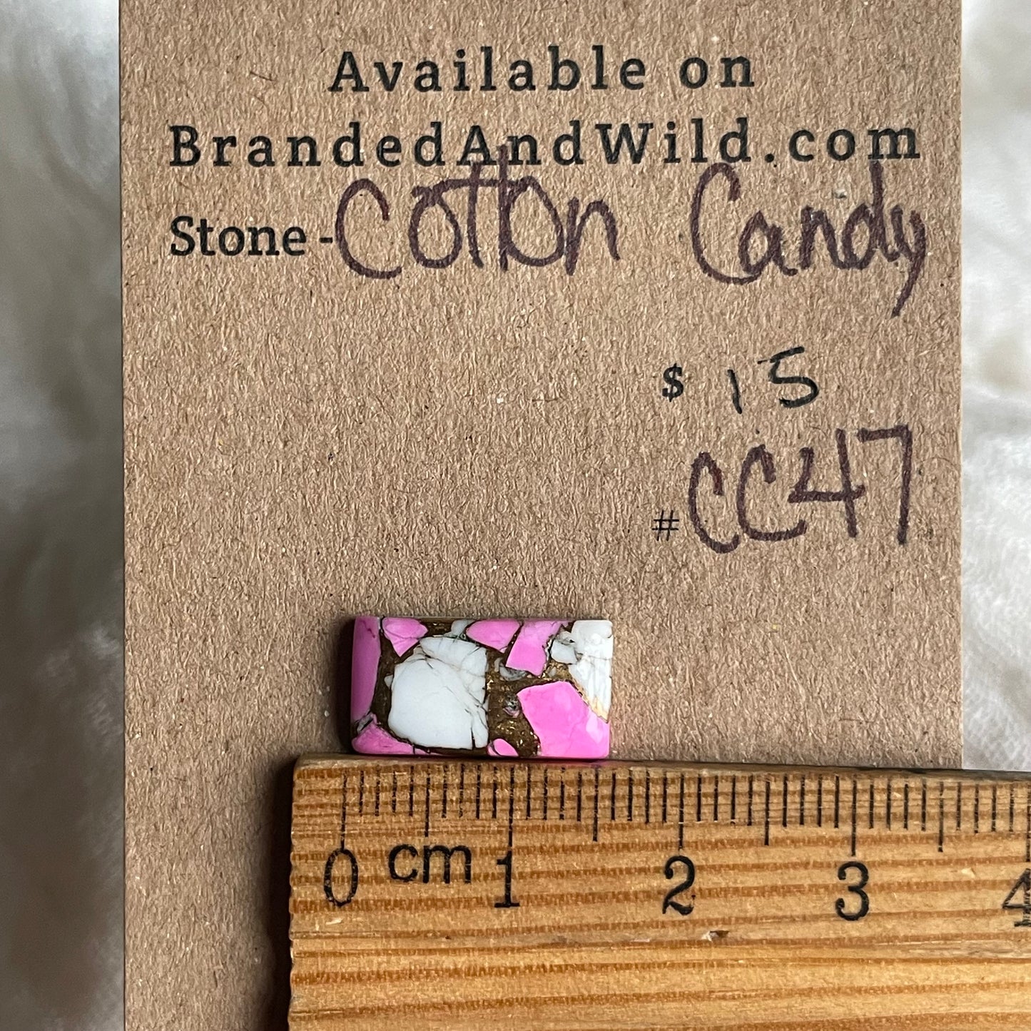 Cotton Candy Cabochon - CC47 1F705B3F-89D7-461D-A787-EDC11158B958 Brandedandwild.com