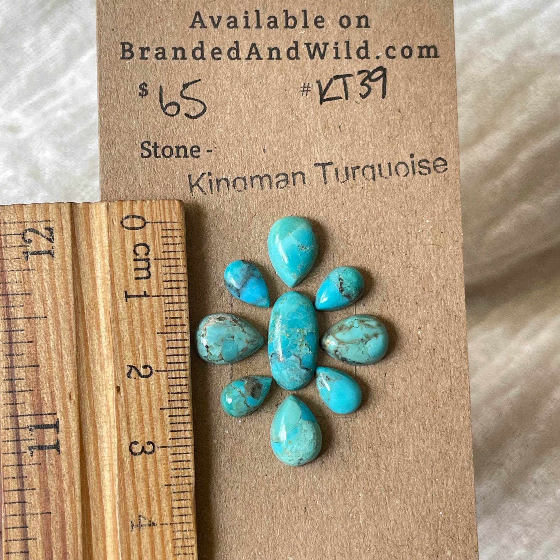 Kingman Turquoise Cabochon - KT39 1F8CEA0E-D451-4D80-A2CF-9A6AC8A7127E Brandedandwild.com