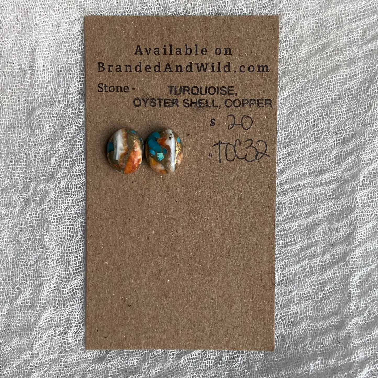 Turquoise, Oyster Shell, Copper - TOC32