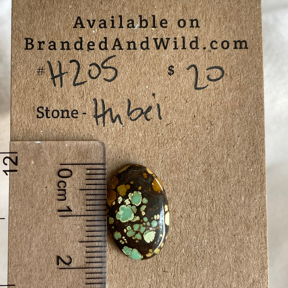 Hubei Turquoise Cabochon - H205 1FB2B291-33A4-4B49-B595-5DA8A32DA465 Brandedandwild.com