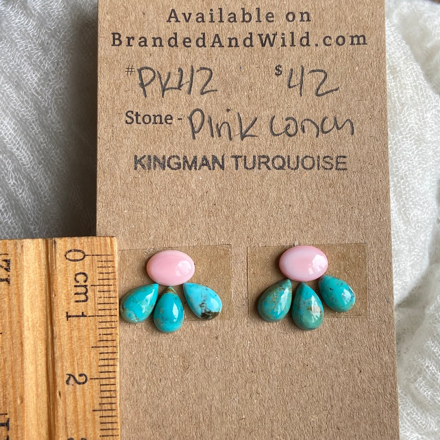 Pink Conch / Kingman Cabochon - PK42