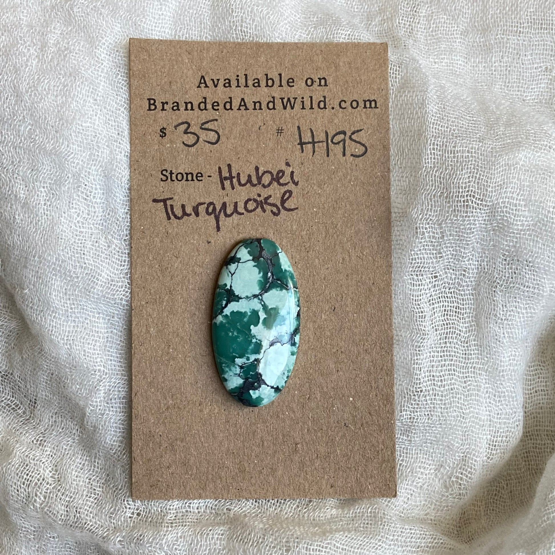 Hubei Turquoise Cabochon - H195 1FF87EB7-9152-499F-BBDF-FE69BE6812F8 Brandedandwild.com