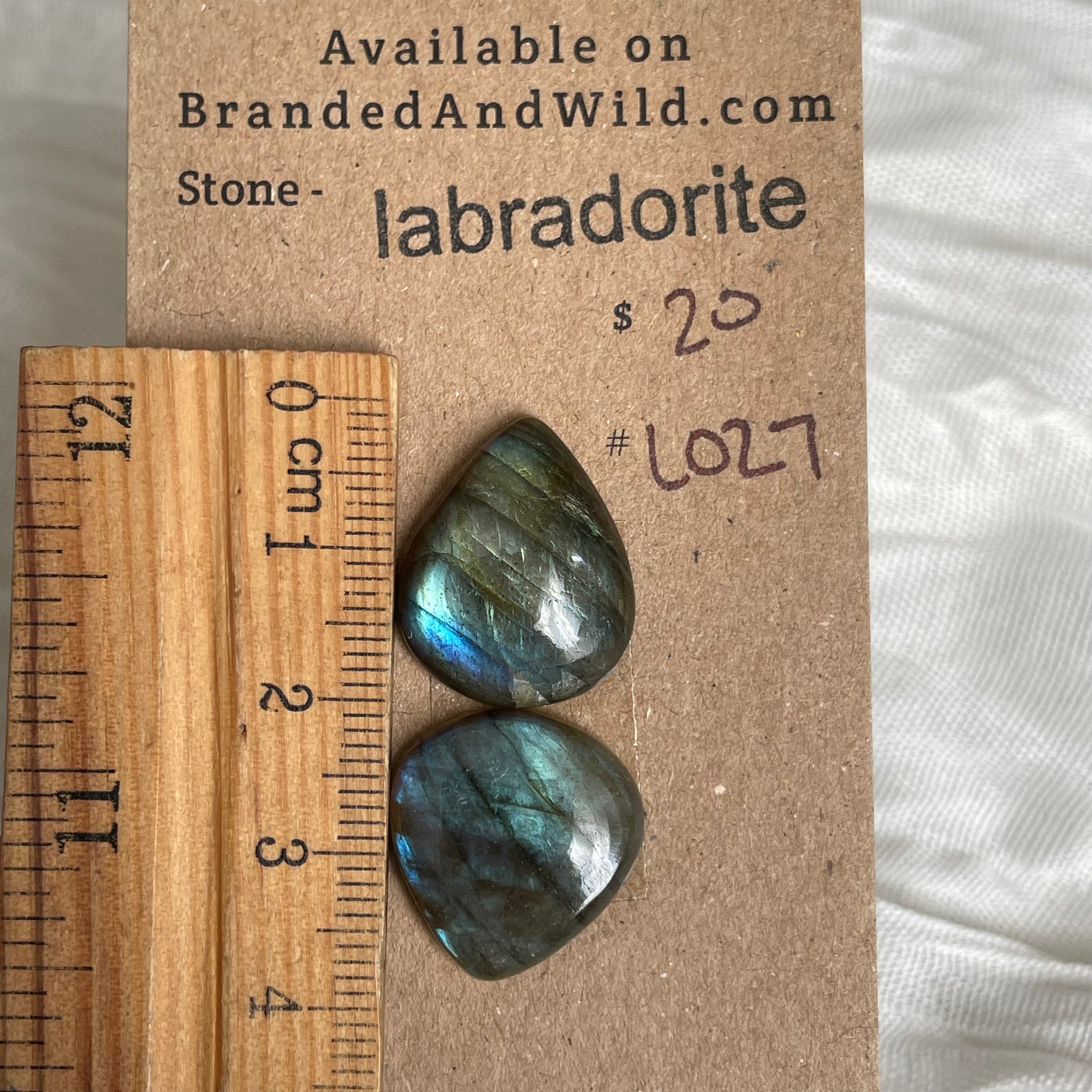 Labradorite Cabochon - L027 20076599-9A6B-47BF-90E9-8D976B97371D Brandedandwild.com