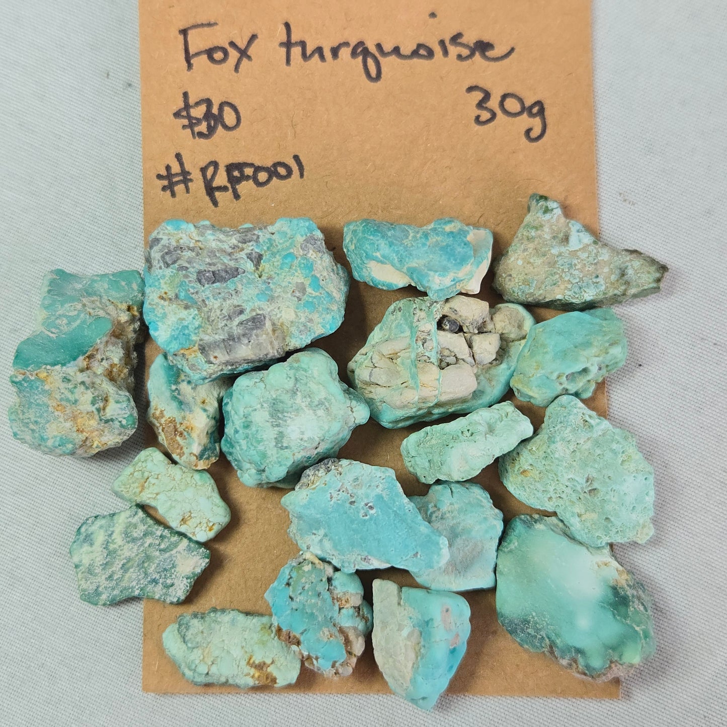 Rough Fox Turquoise - #RF001