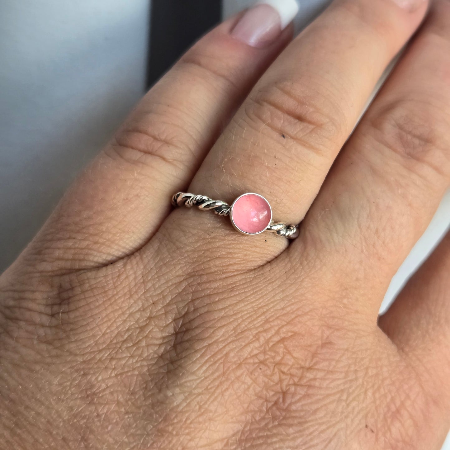 Pink Jade Rings (pre-order)