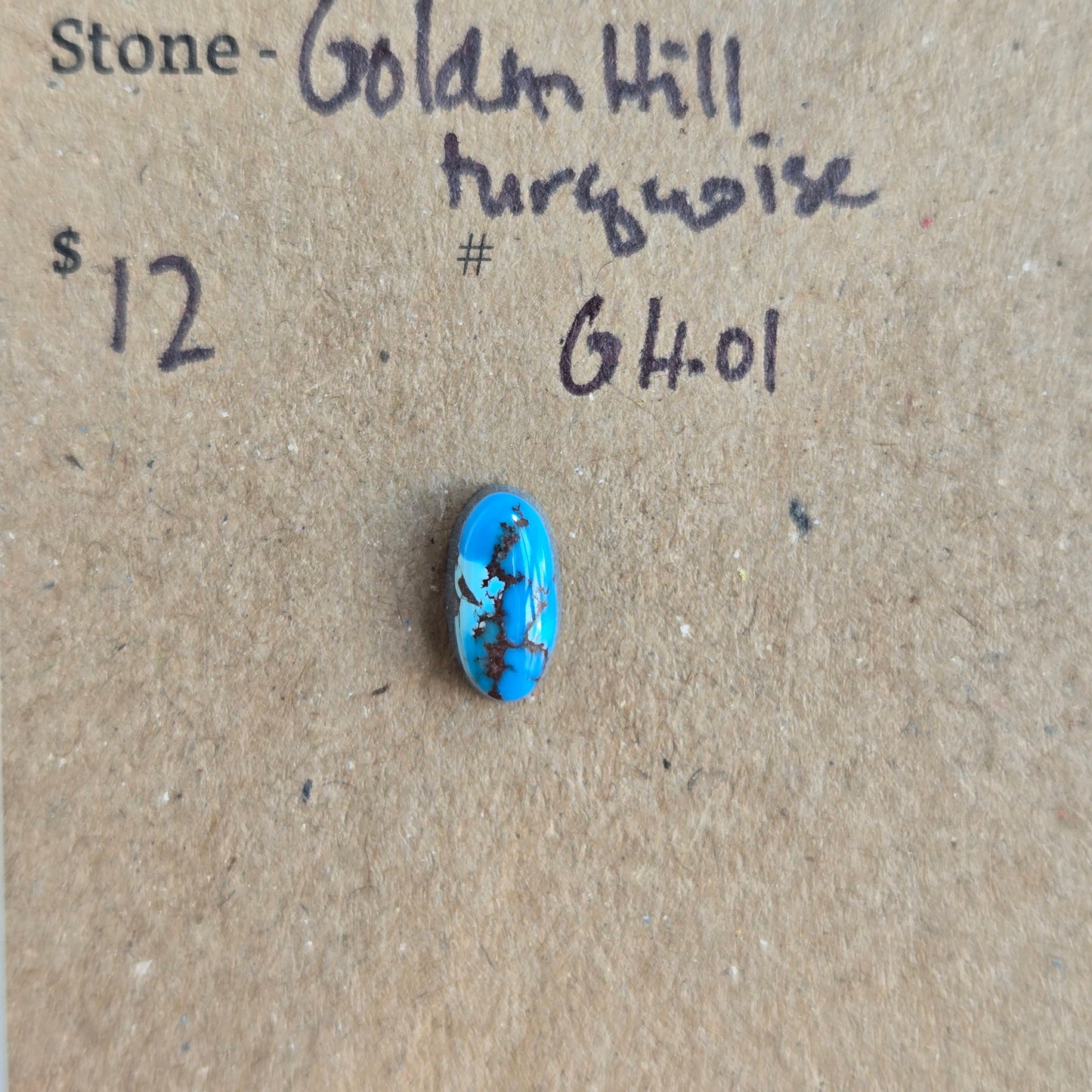 Golden Hill turquoise cabochon