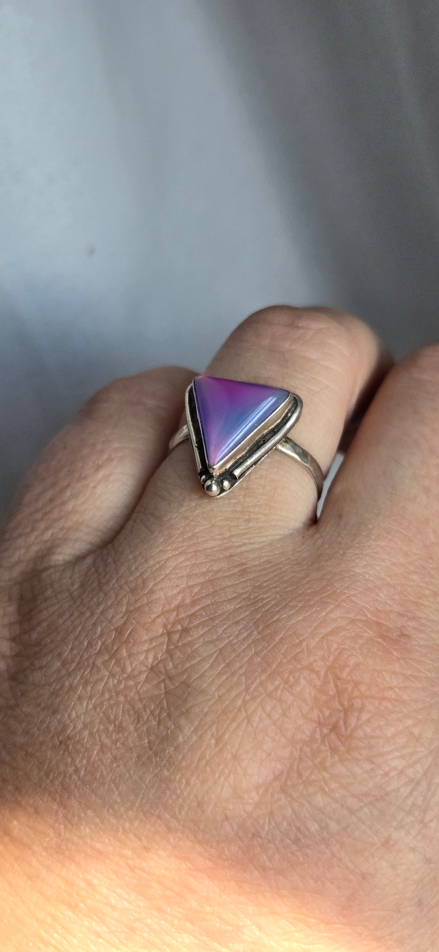 Aurora Opal Ring Size 8