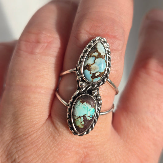 Golden Hill Turquoise Ring - Size 9