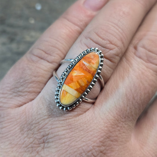 Oystershell Ring Size 7.5