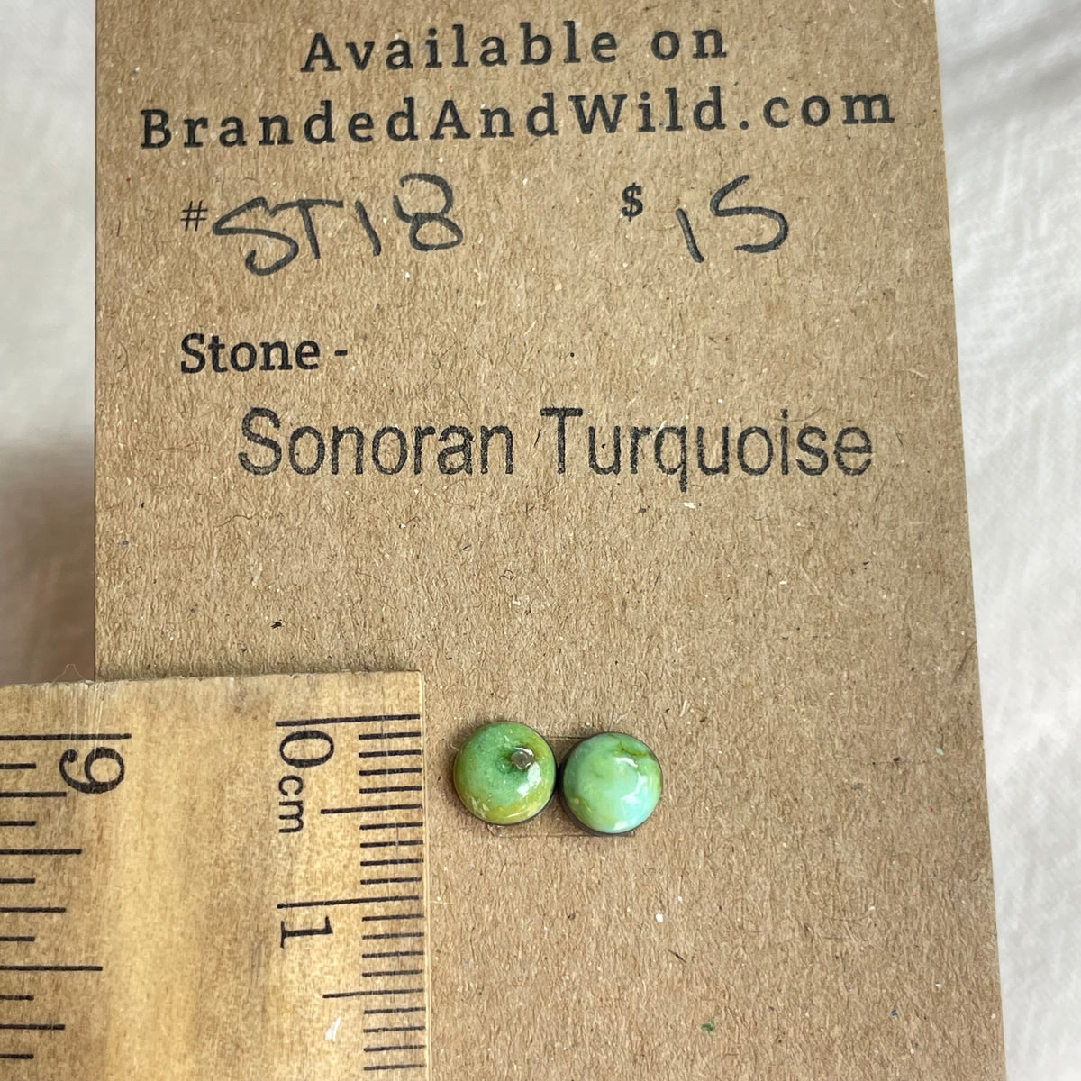 Sonoran Turquoise Cabochon - ST18 2026B4E1-2610-4684-A207-253C12BDB68E Brandedandwild.com