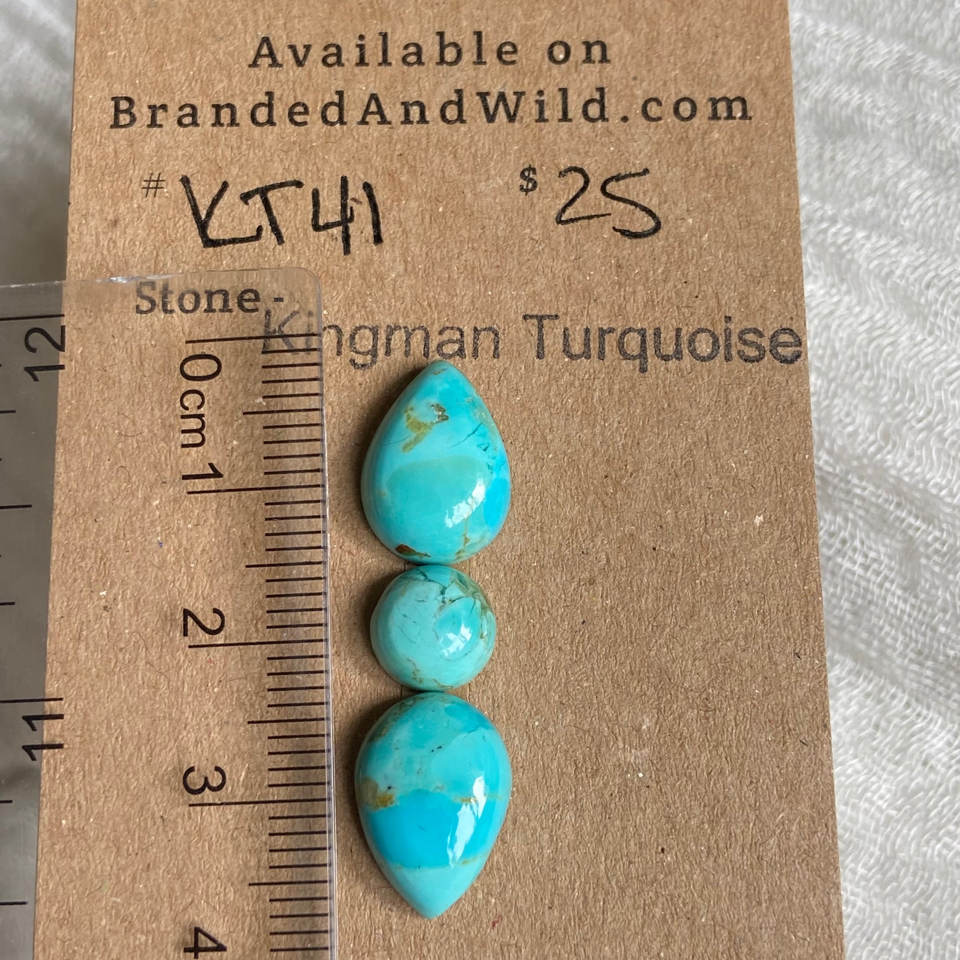 Kingman Turquoise Cabochon - KT41 208C8AE1-1980-4013-9248-B171036DAFD1 Brandedandwild.com
