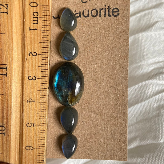 Labradorite Cabochon - L029 209665F7-F5FA-4DCE-A018-B750CE434AF7 Brandedandwild.com