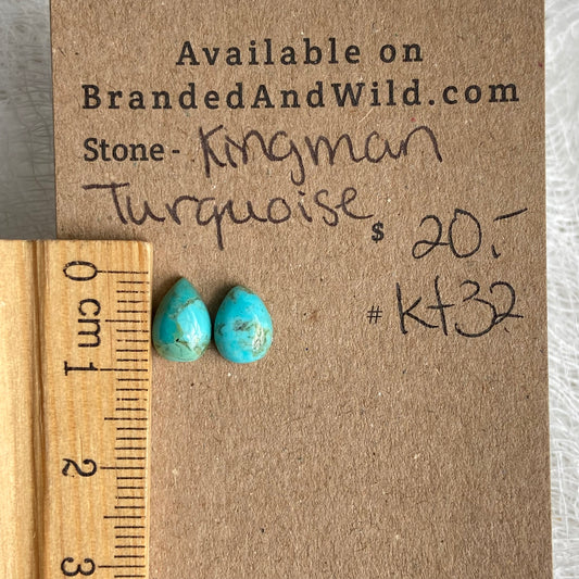 Kingman Turquoise (composite) Cabochon - KT32