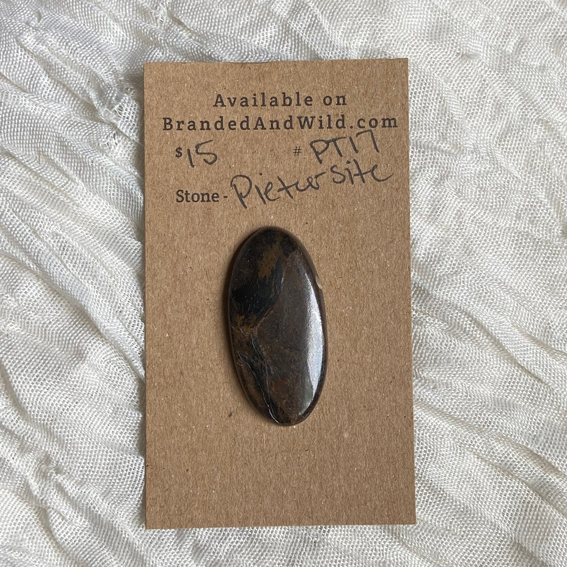 Pietersite Cabochon - PT17 20C1EDDC-AE27-4B8E-8662-B367251AA772 Brandedandwild.com
