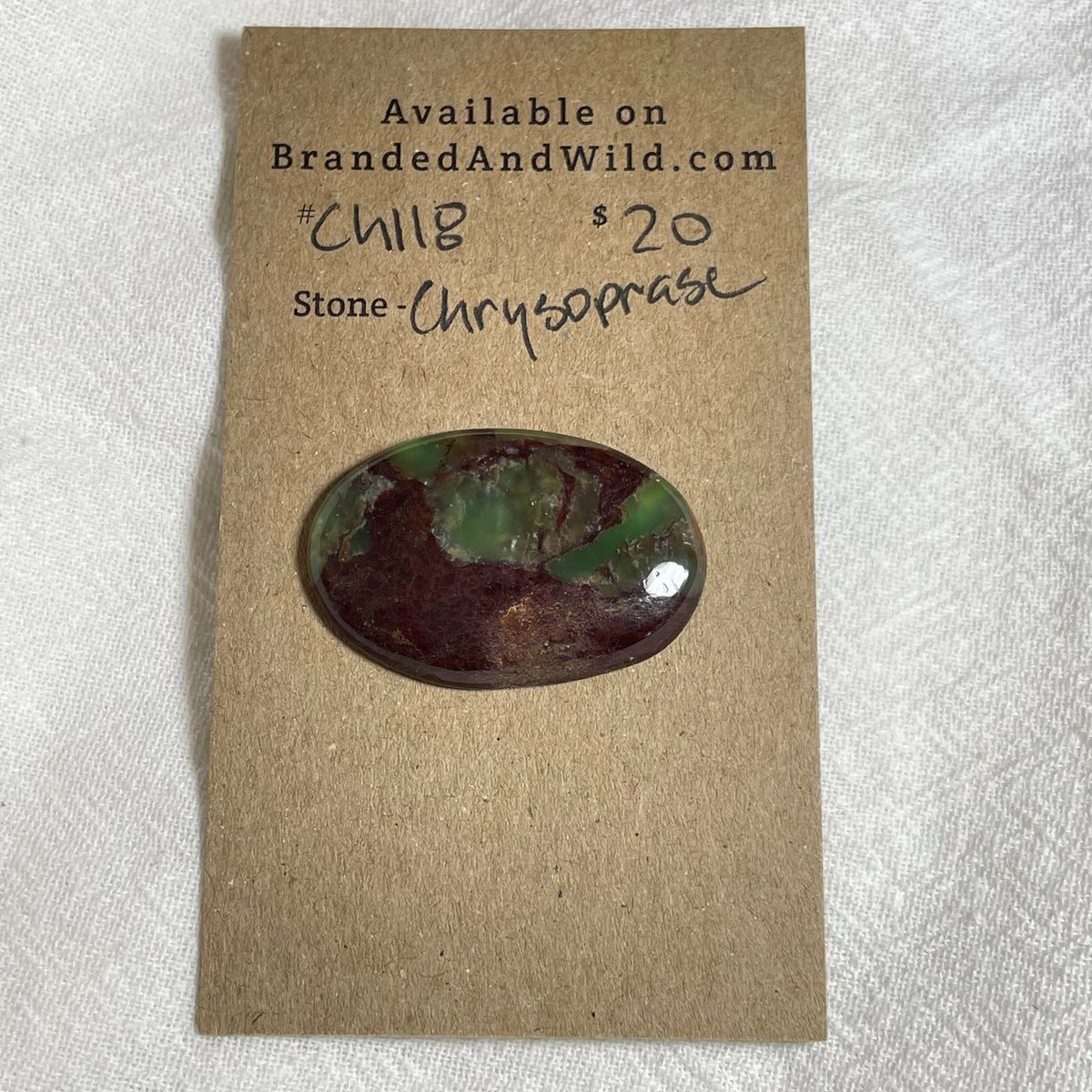 Chrysoprase Cabochon - CH118 20C57D8B-741F-4F11-87B1-70A804979F3A Brandedandwild.com