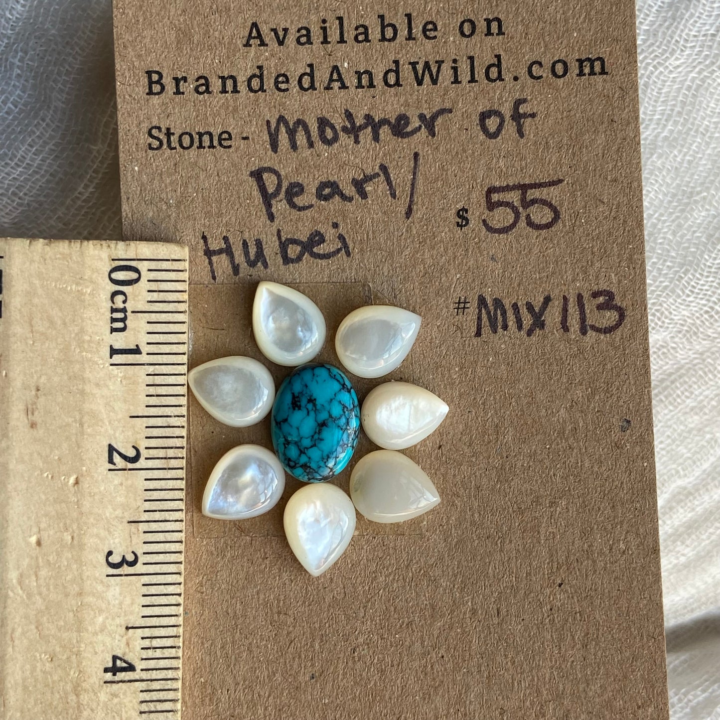 Mother of Pearl /  Hubei Cabochon - MIX113