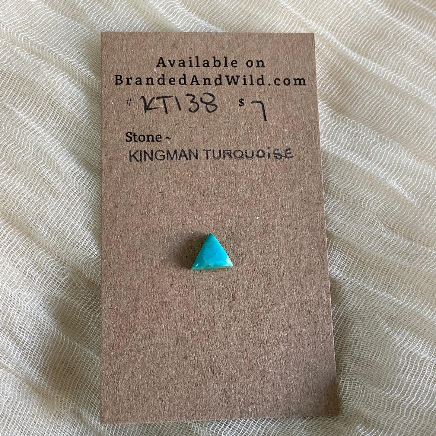 Kingman Turquoise Cabochon - KT138 20D0936B-DD9F-4D6B-BA0E-294F71269A3B Brandedandwild.com