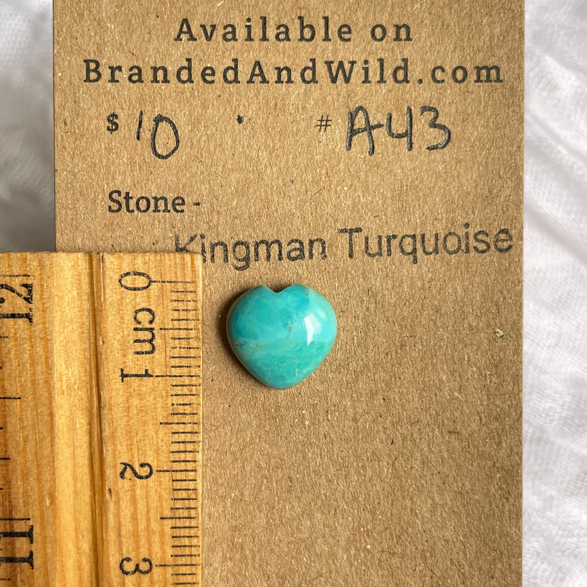 Kingman Turquoise Cabochon - KT43 20D347F5-C3A8-4DDE-863D-52EB266B852A Brandedandwild.com