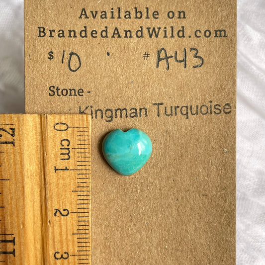 Kingman Turquoise Cabochon - KT43 20D347F5-C3A8-4DDE-863D-52EB266B852A Brandedandwild.com