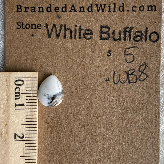 White Buffalo Cabochon - WB8