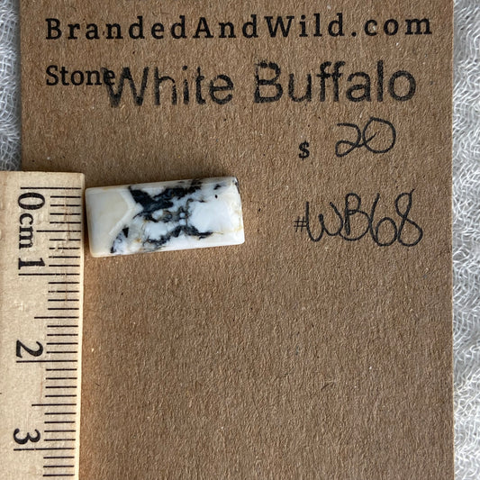 White Buffalo Cabochon - WB68
