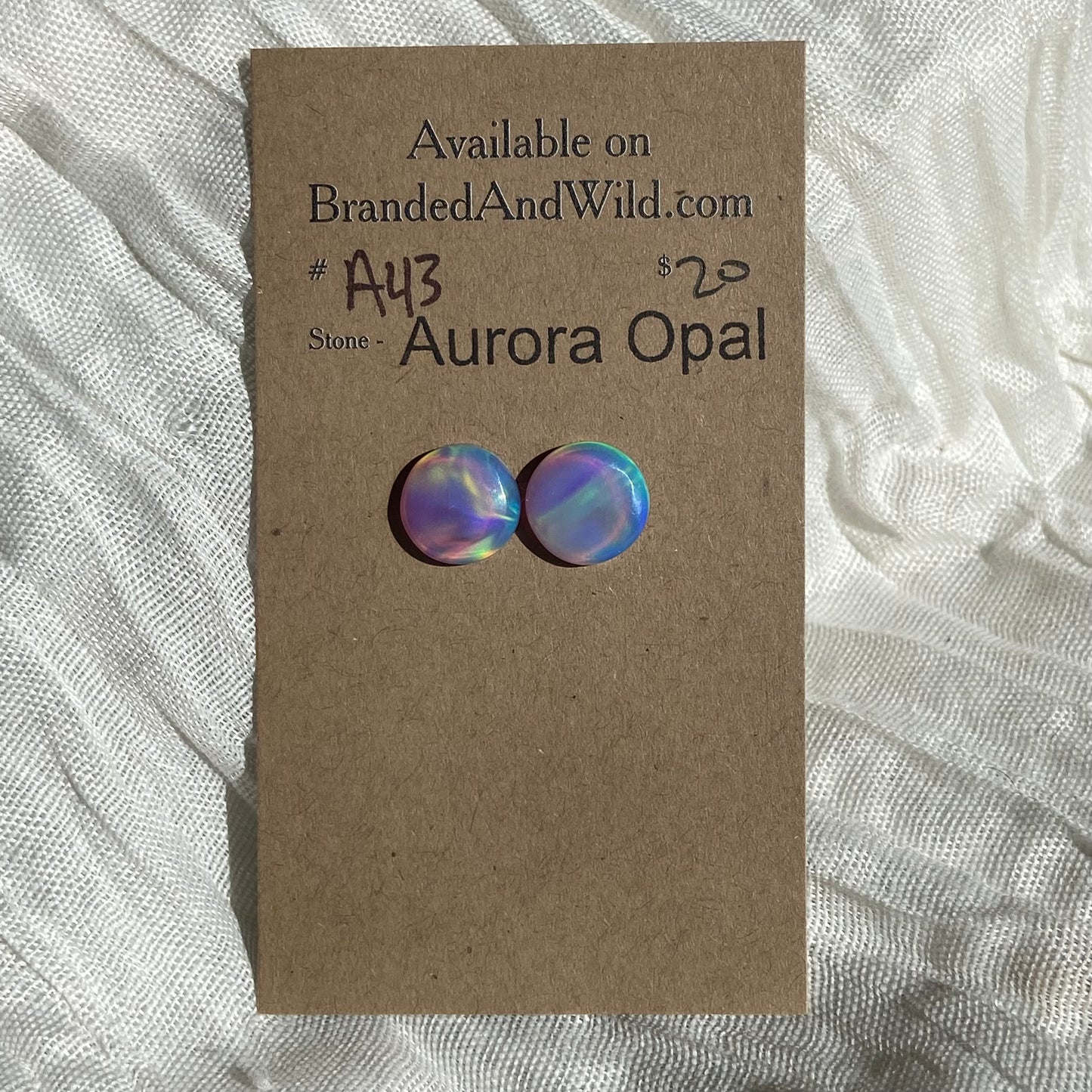 Aurora Opal Cabochon - A43 21261C6F-AEEA-4BAF-B07F-AF7EA58DF4A0 Brandedandwild.com