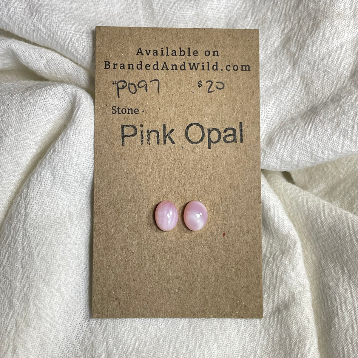 Pink Opal Cabochon - PO97 212F71D2-430D-4A1A-B68E-84D9EC139931 Brandedandwild.com