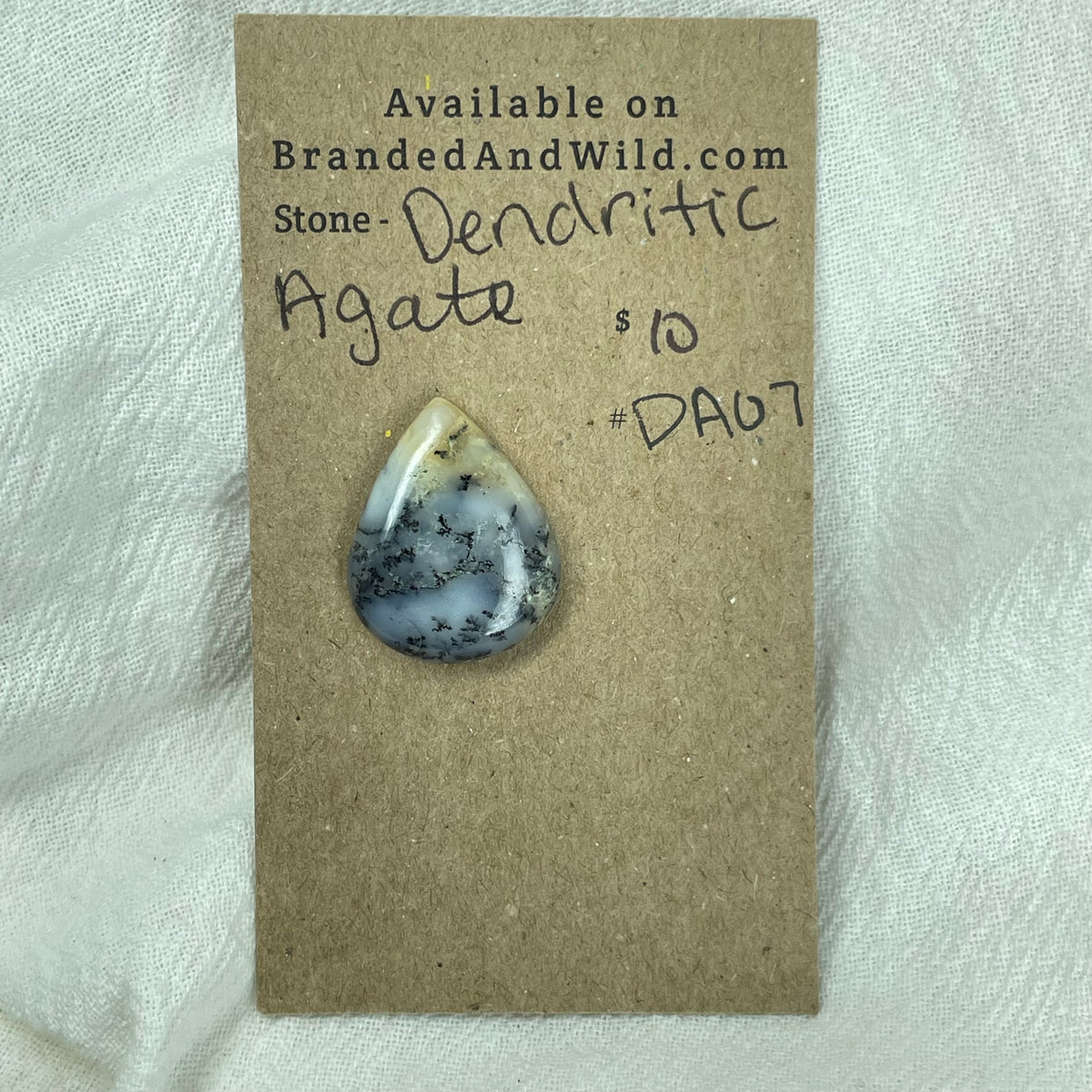 Dendritic Agate Cabochon - DA07 213A378B-2FE7-4981-9800-65B5FAA85222 Brandedandwild.com
