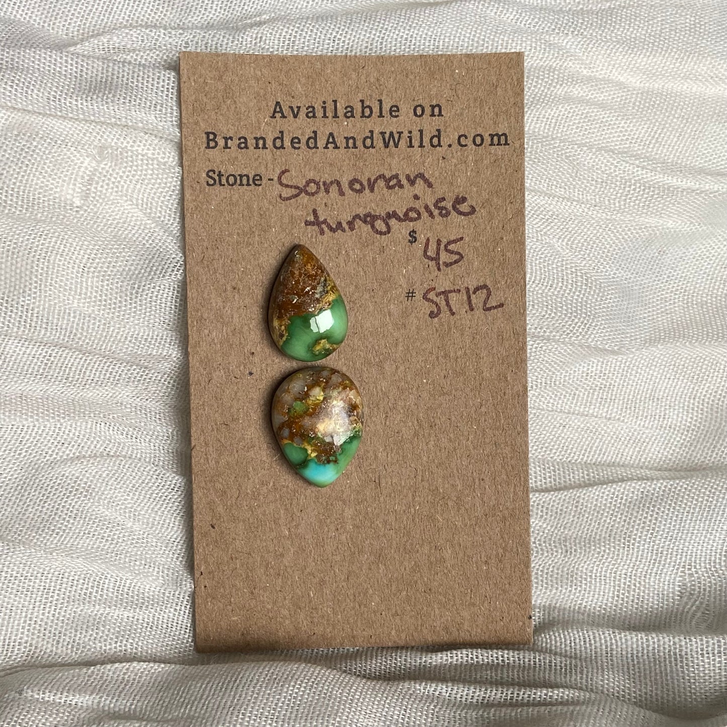 Sonoran Turquoise Cabochon - ST12 21931B05-E092-4F5D-8410-DDB63AC53C5D Brandedandwild.com