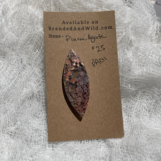 Plume Agate Cabochon - PA01
