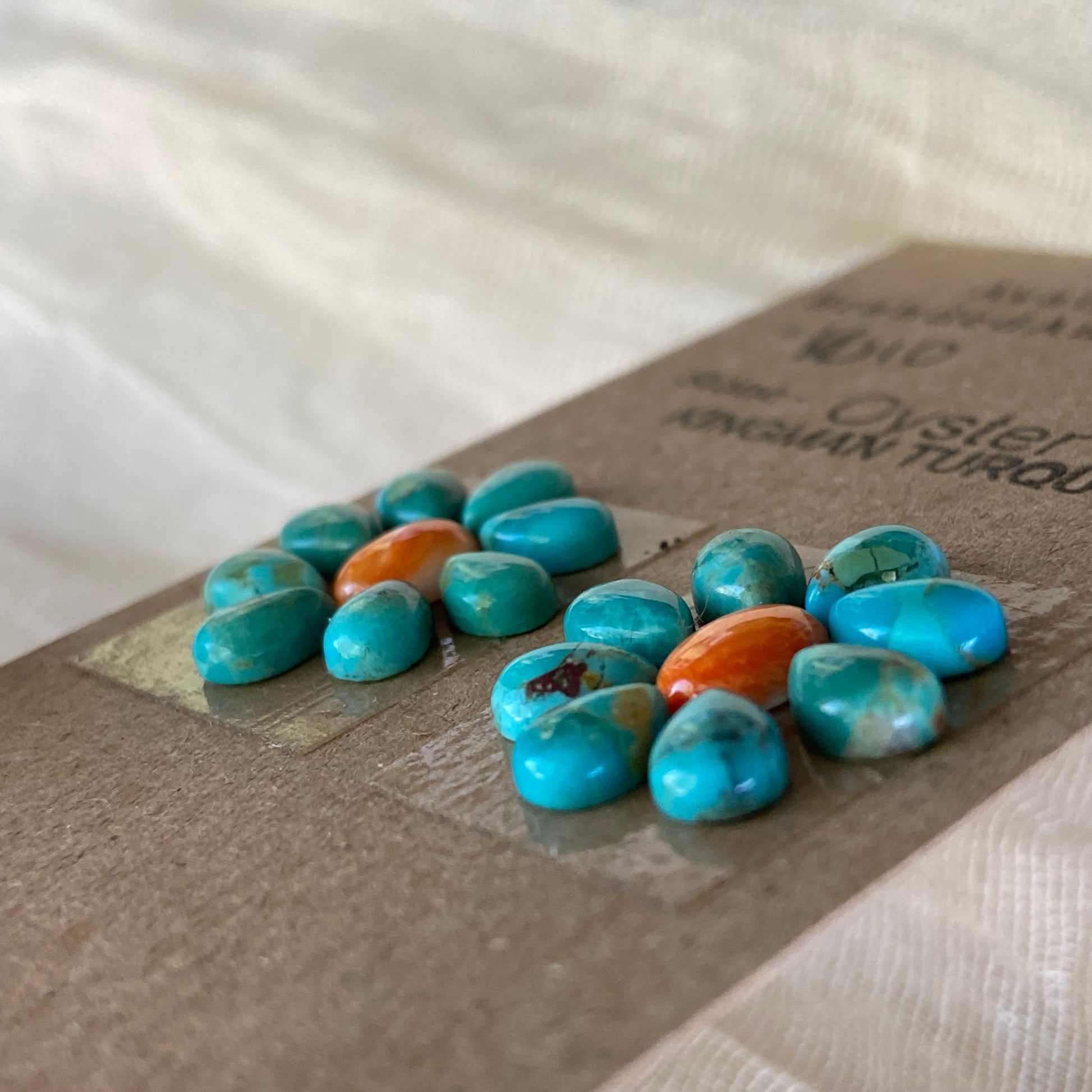 Oystershell / Kingman Turquoise Cabochon - K004 21B0A8FB-5EC1-4D59-BB9F-2E44EF90B927 Brandedandwild.com