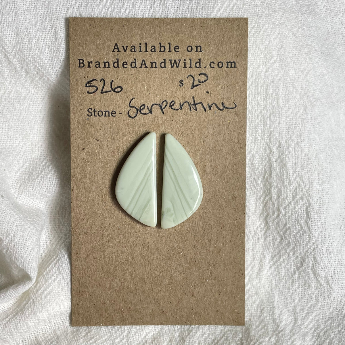 Serpentine - Cabochon - S26 21C334B0-F1FE-4535-8FBC-9BAD109ADE33 Brandedandwild.com