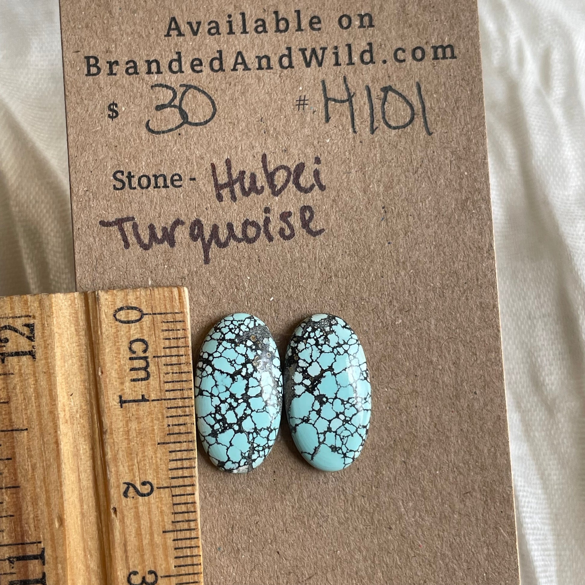 Hubei Turquoise Cabochon - H101 21FE6411-56A6-42C9-A603-F1C5D2D877D8 Brandedandwild.com