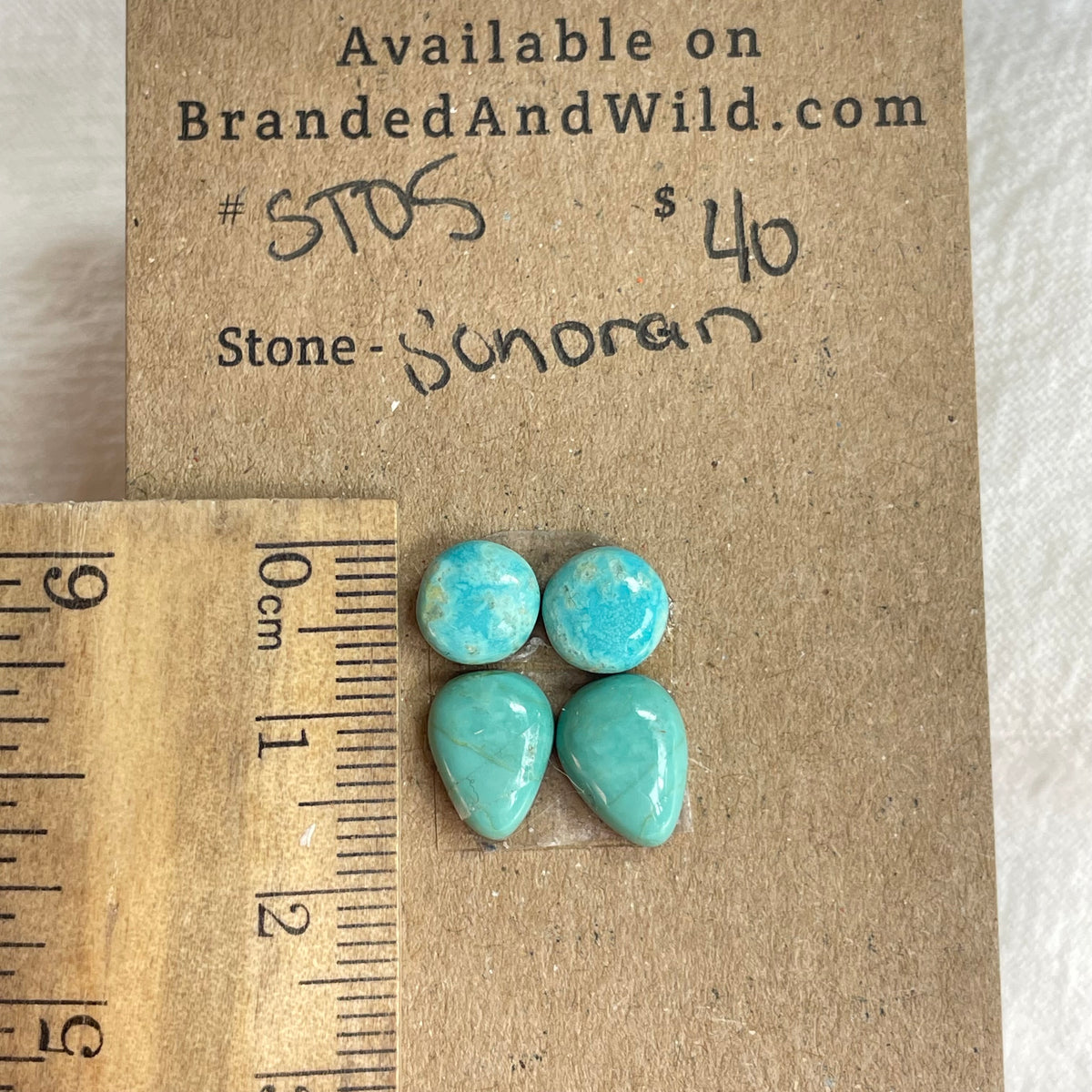 Sonoran Turquoise Cabochon - ST05 2228557B-3155-4C32-9929-4FB80760CB6A Brandedandwild.com