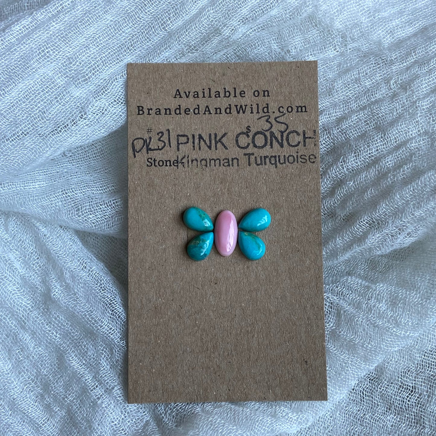 Pink Conch / Oyster Shell Cabochon - PK31