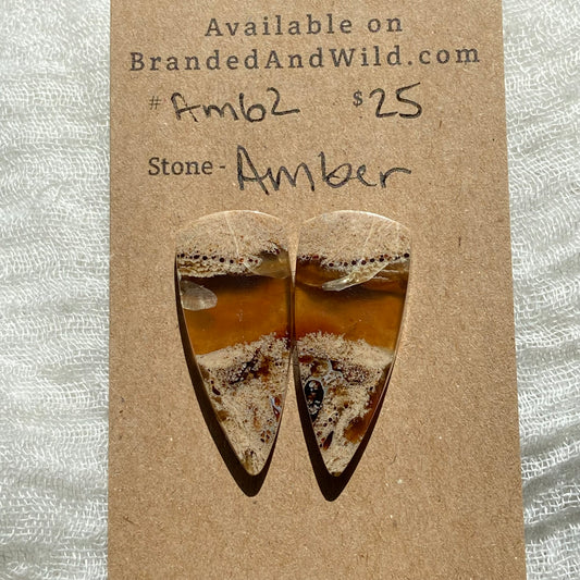 Amber Cabochon AM62 22557E2F-6AA0-4417-BAB2-9C1639591ACA Brandedandwild.com