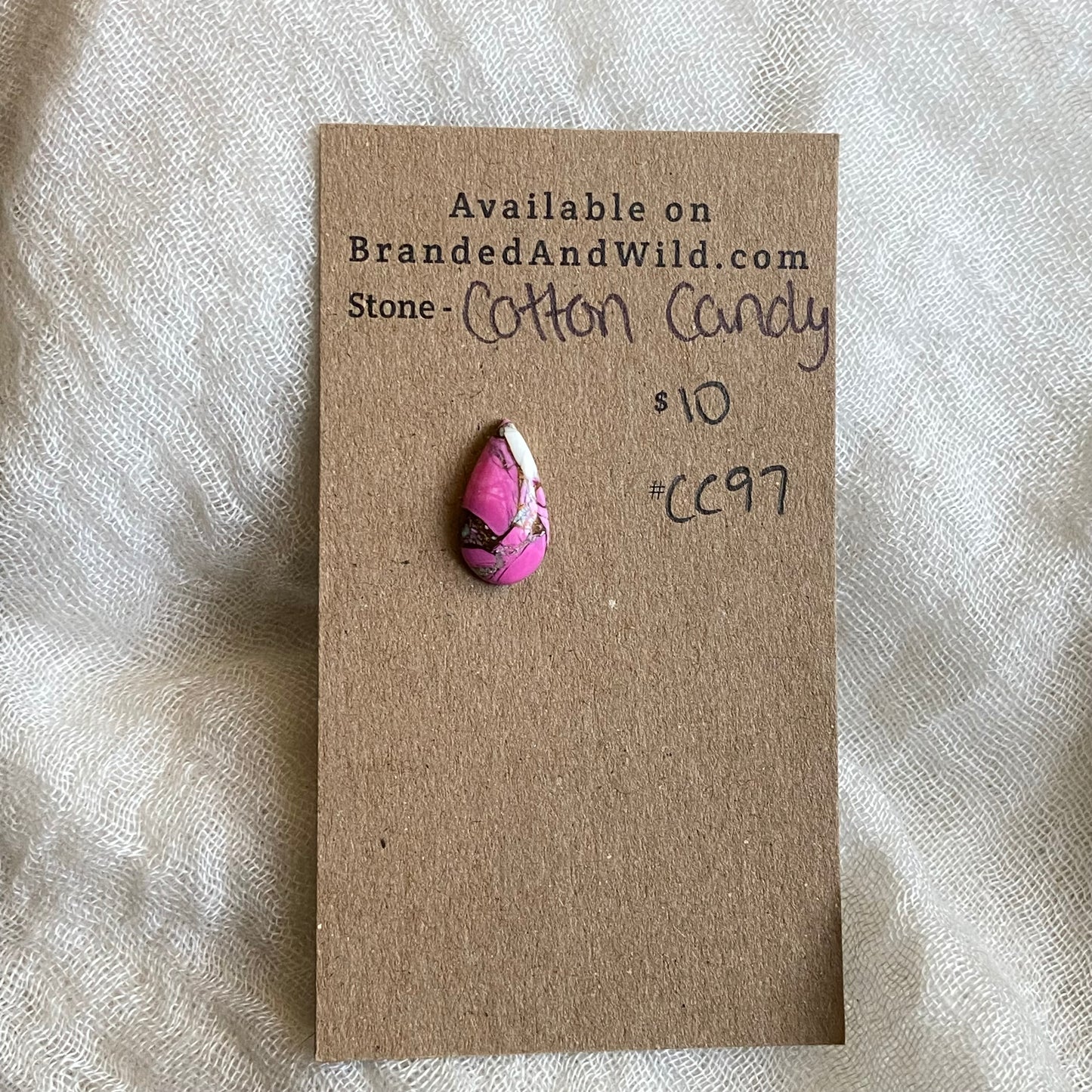 Cotton Candy Cabochon - CC97 225A57A1-D8C3-47B9-8E44-16DE3D91404A Brandedandwild.com