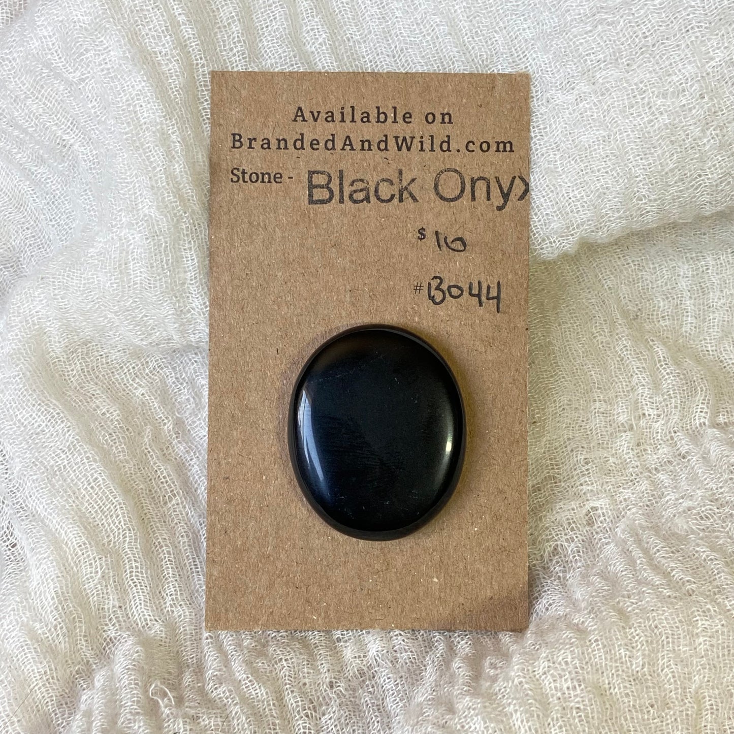 Black Onyx Cabochon - B044 225D6B27-3A3A-4D8A-A2CA-EA89AA232F8A Brandedandwild.com