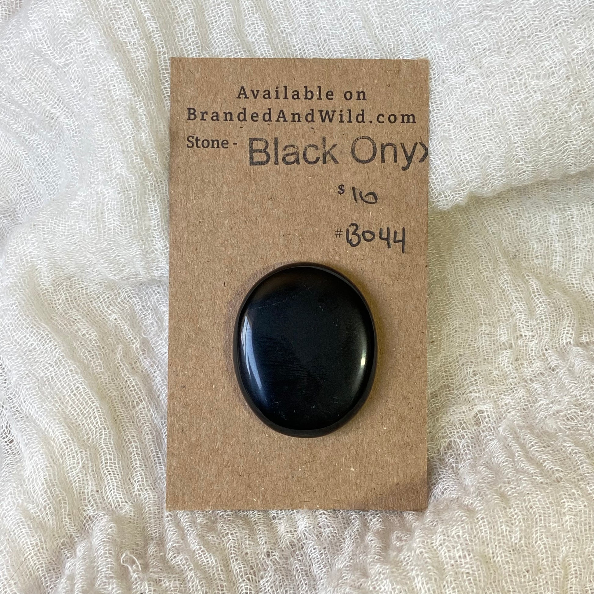 Black Onyx Cabochon - B044 225D6B27-3A3A-4D8A-A2CA-EA89AA232F8A Brandedandwild.com
