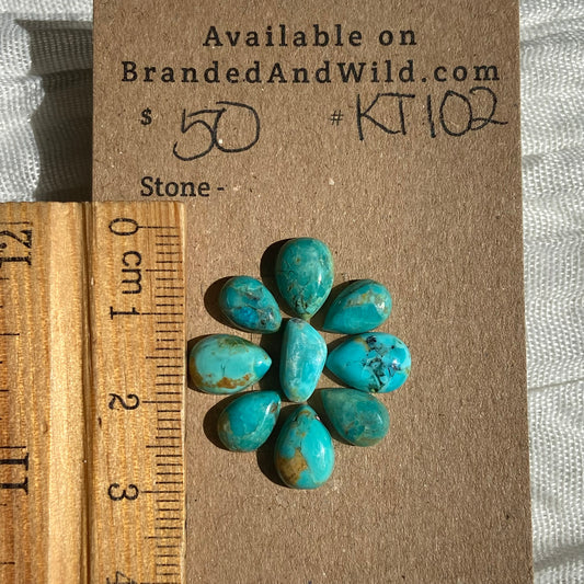 Kingman Turquoise Cabochon - KT102 228DE4B2-381A-4DD0-BC8F-FAF69AF13E1A Brandedandwild.com